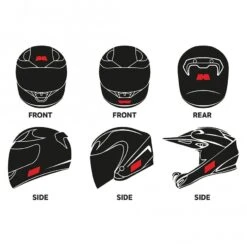 Booster Reflection Set Helmet -Motor Liefhebbers Winkel booster reflection set helmet 2