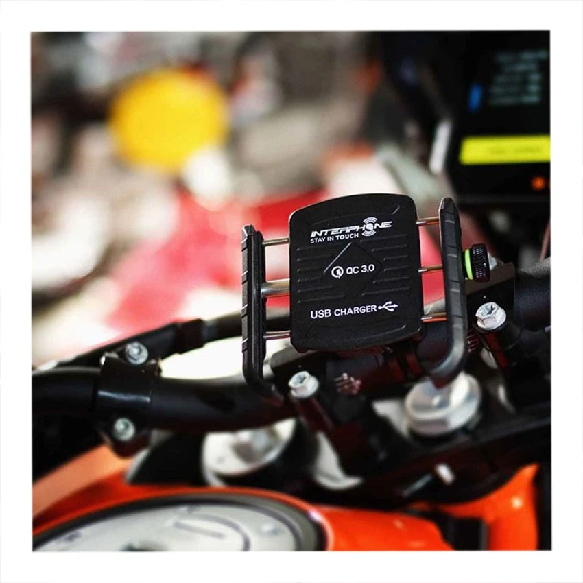 Interphone Smartphone Holder Motocrab Evo USB 4 Interphone Smartphone Holder Motocrab Evo USB - Afbeelding 2