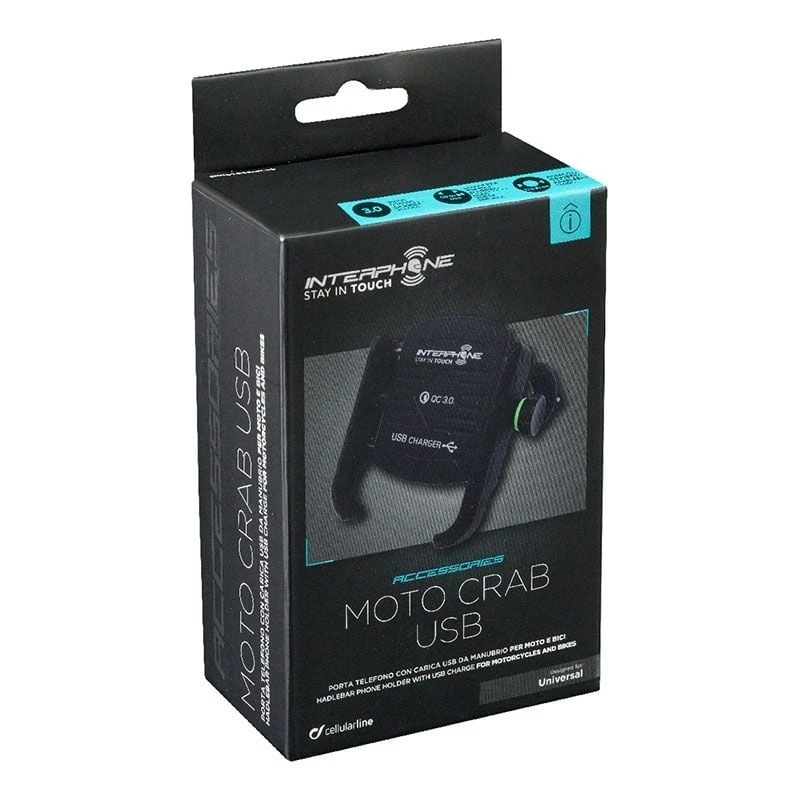 Interphone Smartphone Holder Motocrab Evo USB 5 Interphone Smartphone Holder Motocrab Evo USB - Afbeelding 3