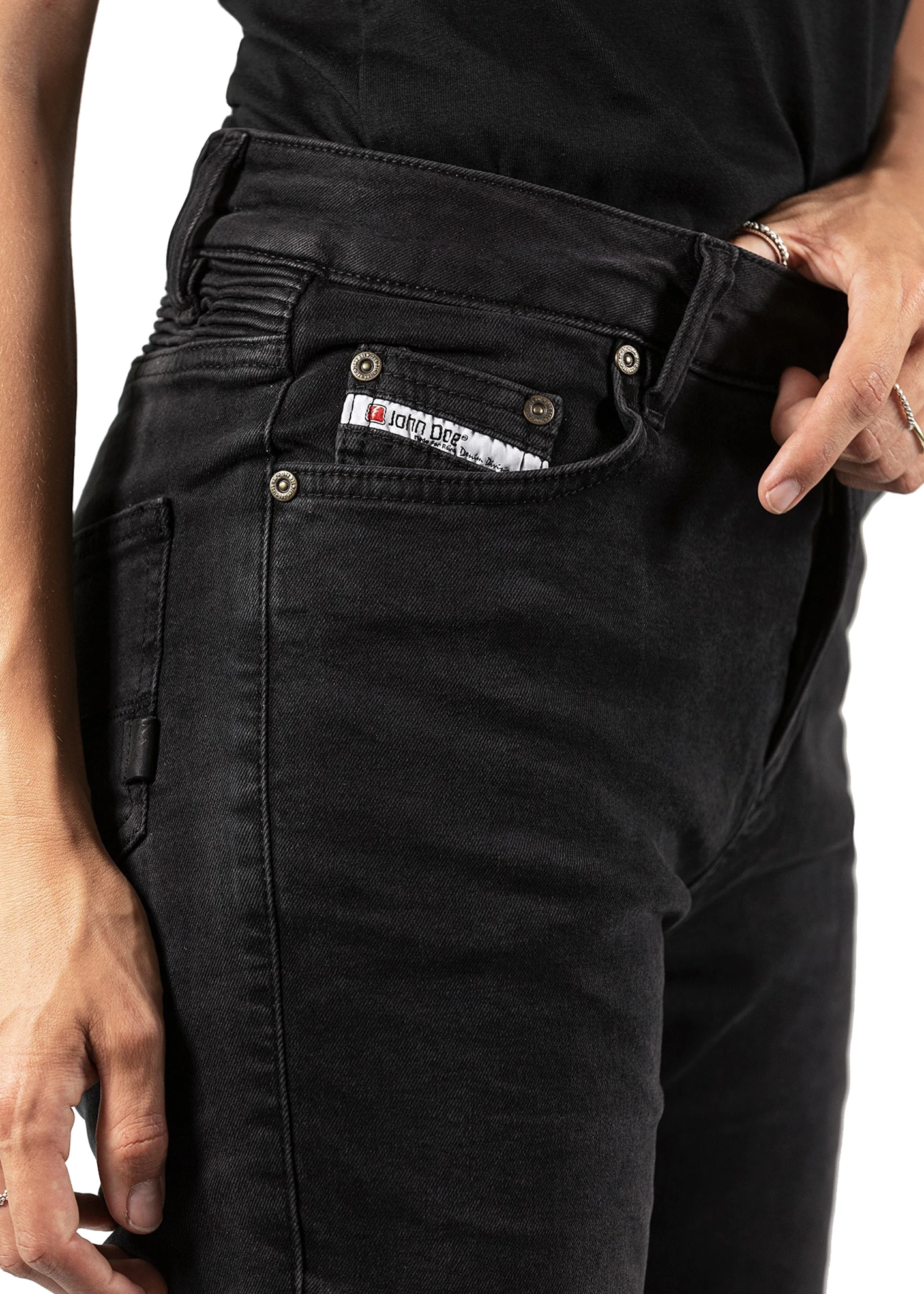 John Doe Betty Biker Jeans Black Used 10 John Doe Betty Biker Jeans Black Used - Afbeelding 8