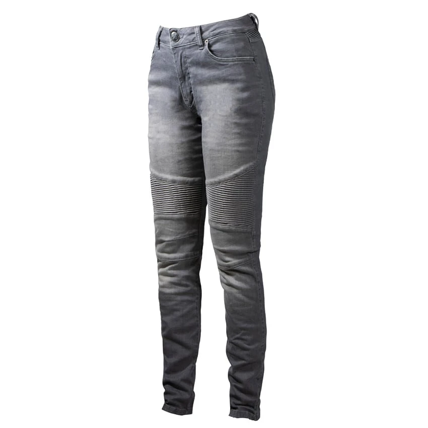 John Doe Betty Biker Jeans Light Grey 4 John Doe Betty Biker Jeans Light Grey - Afbeelding 2