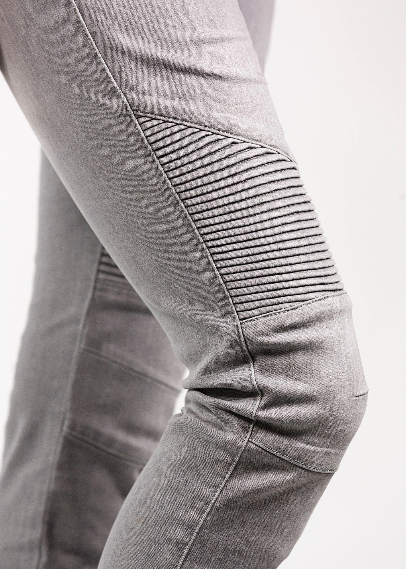 John Doe Betty Biker Jeans Light Grey 7 John Doe Betty Biker Jeans Light Grey - Afbeelding 5