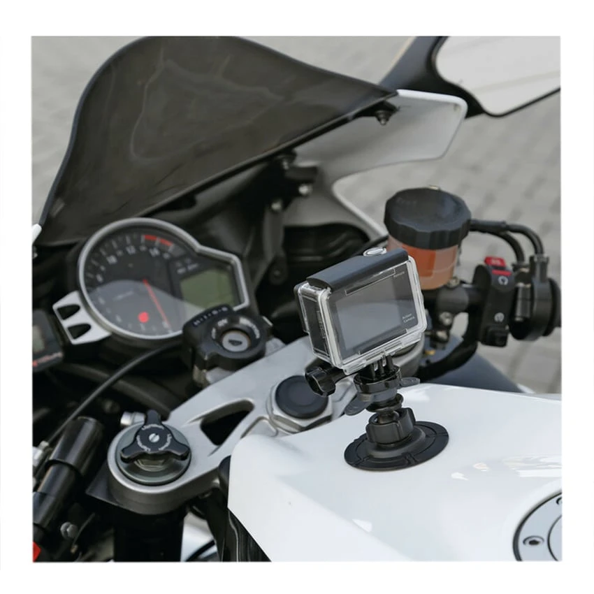 Voorkant -Motor Liefhebbers Winkel lampa opti action cam 3