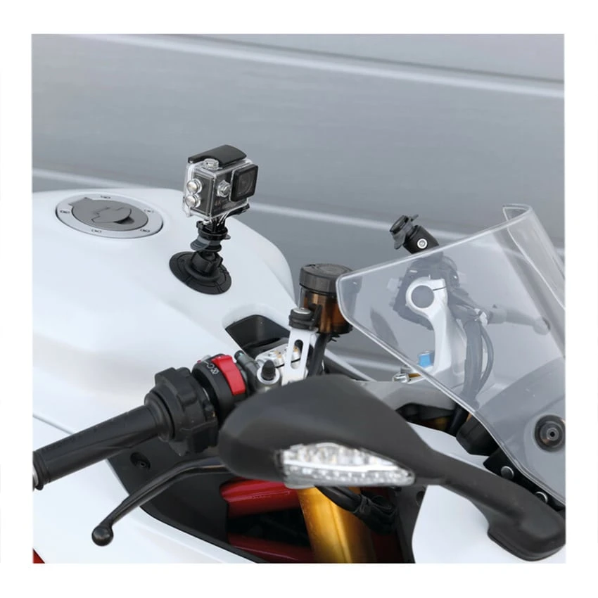 Voorkant -Motor Liefhebbers Winkel lampa opti action cam 4