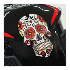 OneDesign Tank Pad Gold Skull 11 OneDesign Tank Pad Gold Skull -Motor Liefhebbers Winkel onedesign tank pad gold skull 3