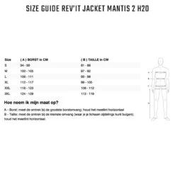 Rev'it Samples Jacket Mantis 2 H2O -Motor Liefhebbers Winkel revit samples jacket mantis 2 h2o 4
